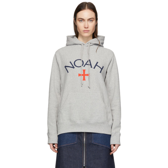 Photo: Noah NYC Grey Logo Hoodie