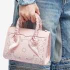 AMIRI Women's Bandana Micro Triangle Bag in Pink