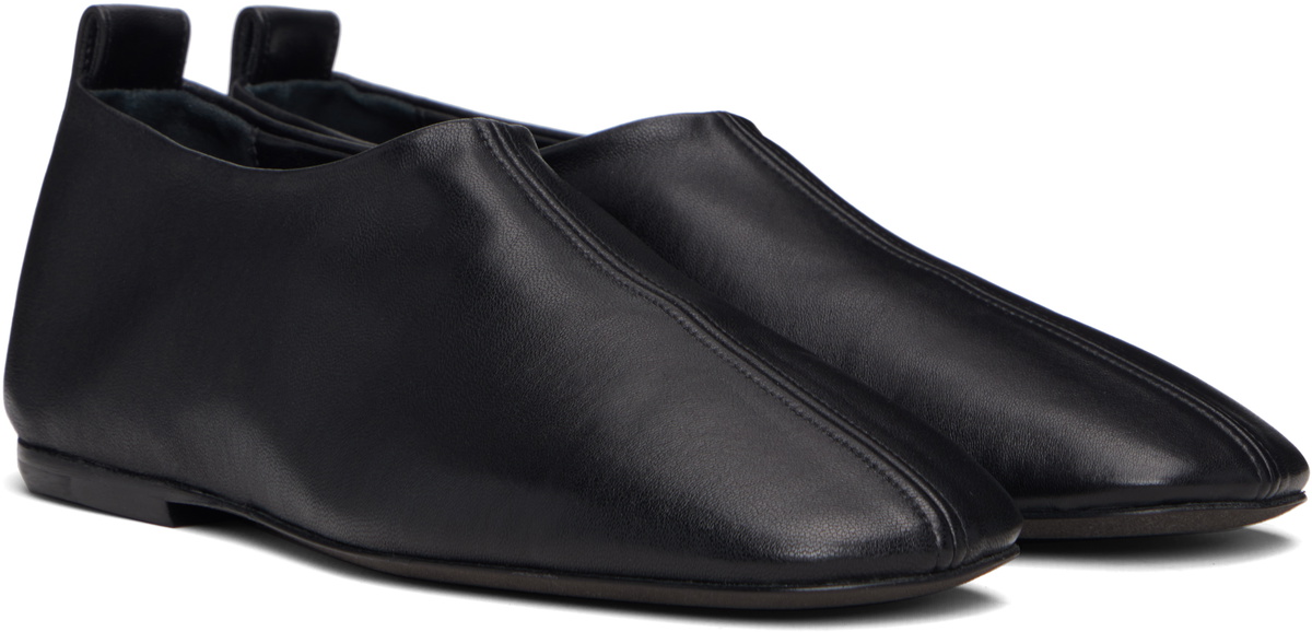 Dries Van Noten Black Square Toe Loafers