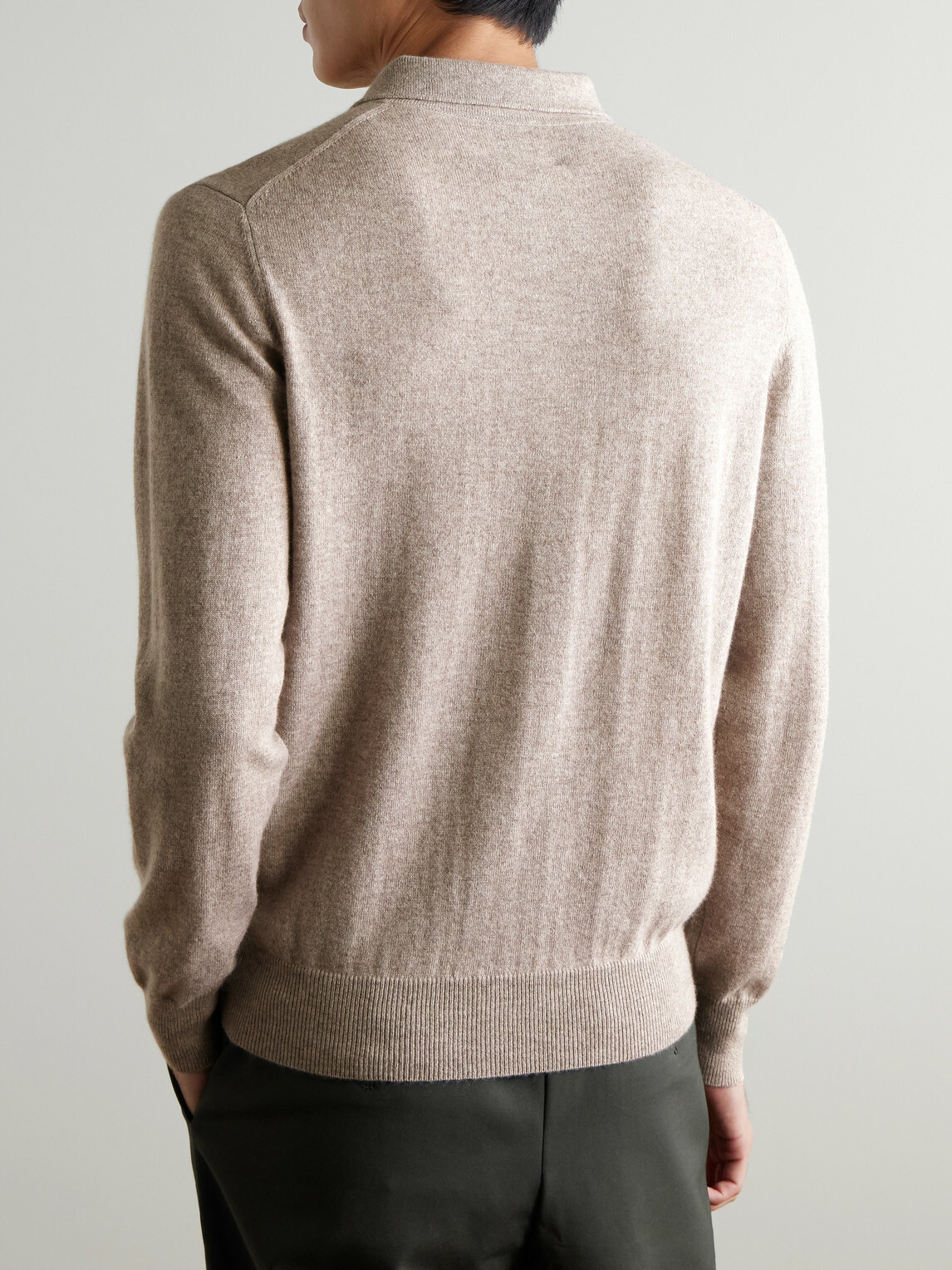 Allude - Cashmere Polo Shirt - Brown