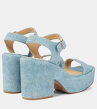 Gabriela Hearst Iman denim platform sandals