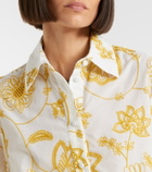 Eres Izana embroidered cotton-blend shirt