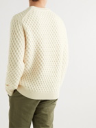 Theory - Milton Waffle-Knit Wool-Blend Sweater - Neutrals
