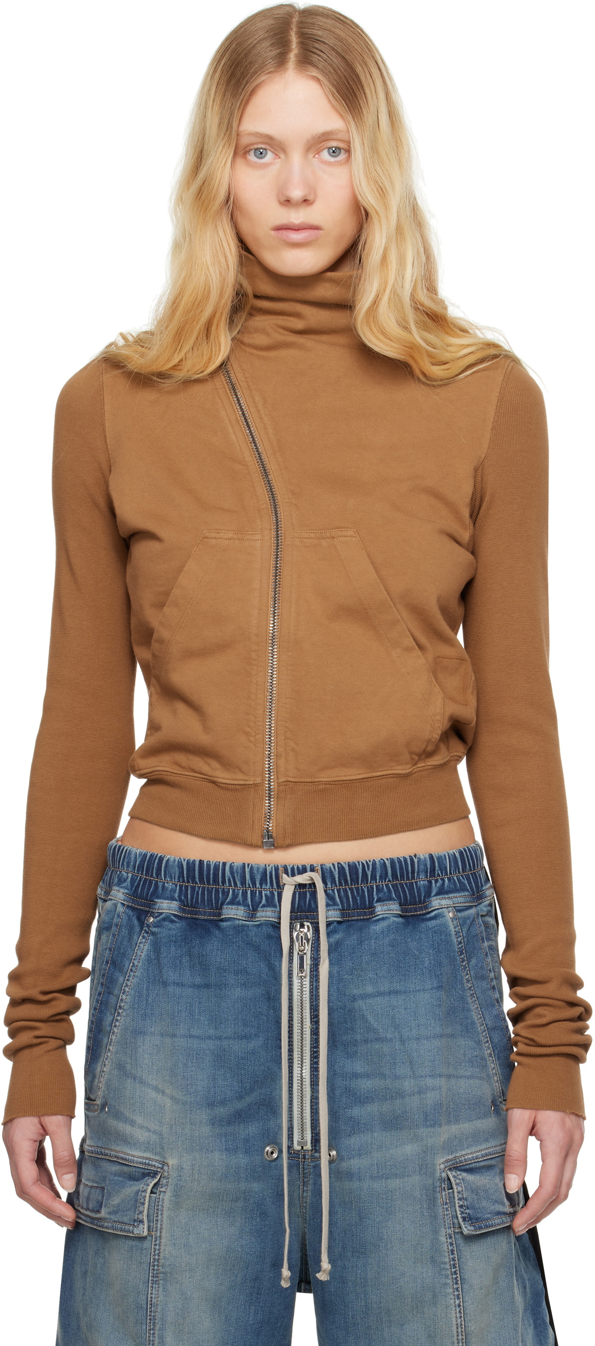Rick Owens DRKSHDW Orange Hollywood Mountain Sweatshirt