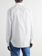 Canali - Cotton-Herringbone Shirt - White