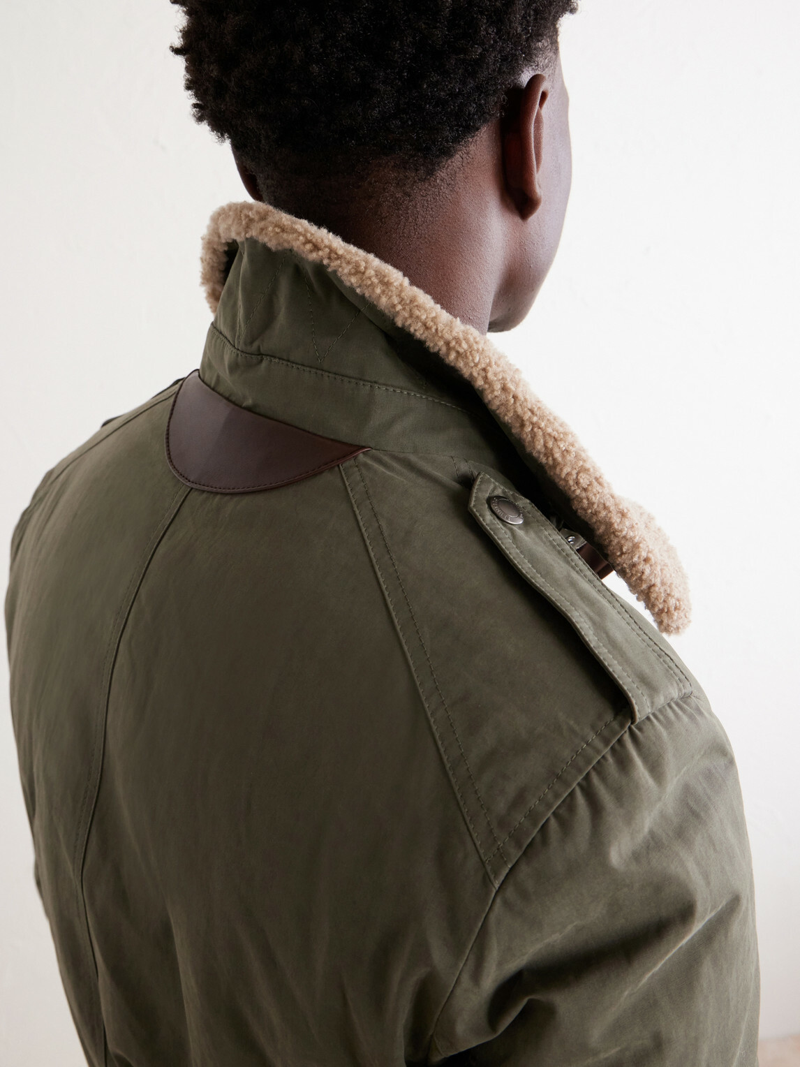 Brunello Cucinelli - Shearling-Trimmed Padded Canvas Jacket - Green