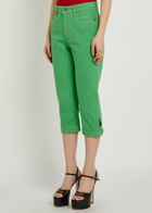 Versace Slim-leg Capri Jeans Green