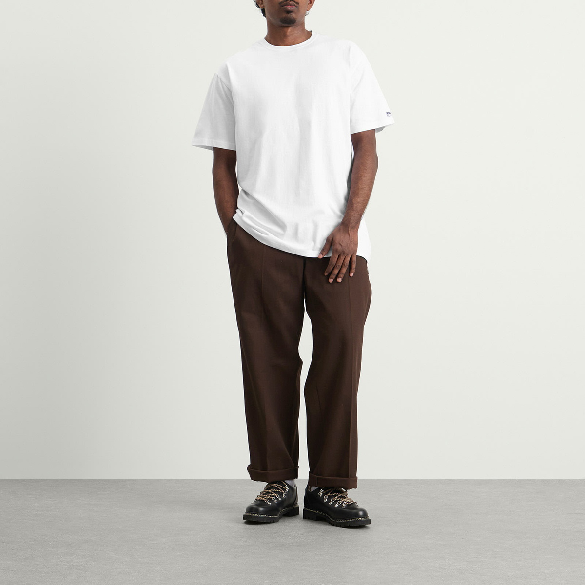 Neighborhood Men's Classic 2 Pack T-Shirts in White Neighborhood