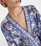 Camilla Printed silk kaftan