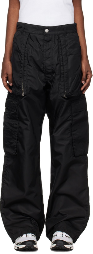 Photo: B1ARCHIVE Black Wide Leg Cargo Pants