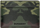 Burberry Green Camo Kier Card Holder