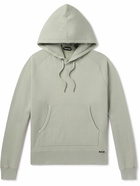 TOM FORD - Garment-Dyed Cotton-Jersey Hoodie - Green