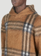 Burberry - Malone Fluffy Check Sweater in Brown