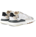adidas Originals - Nite Jogger Suede and Rubber-Trimmed Mesh and Ripstop Sneakers - White