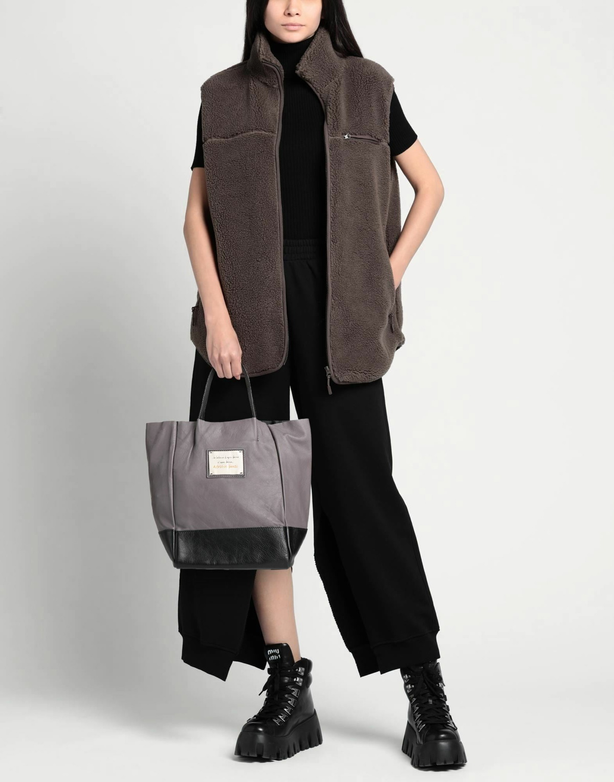 Alessia Santi Womens Handbag in Grey