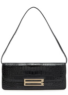 Victoria Beckham Dorian East-west Crocodile-effect Leather Clutch - Black - One Size