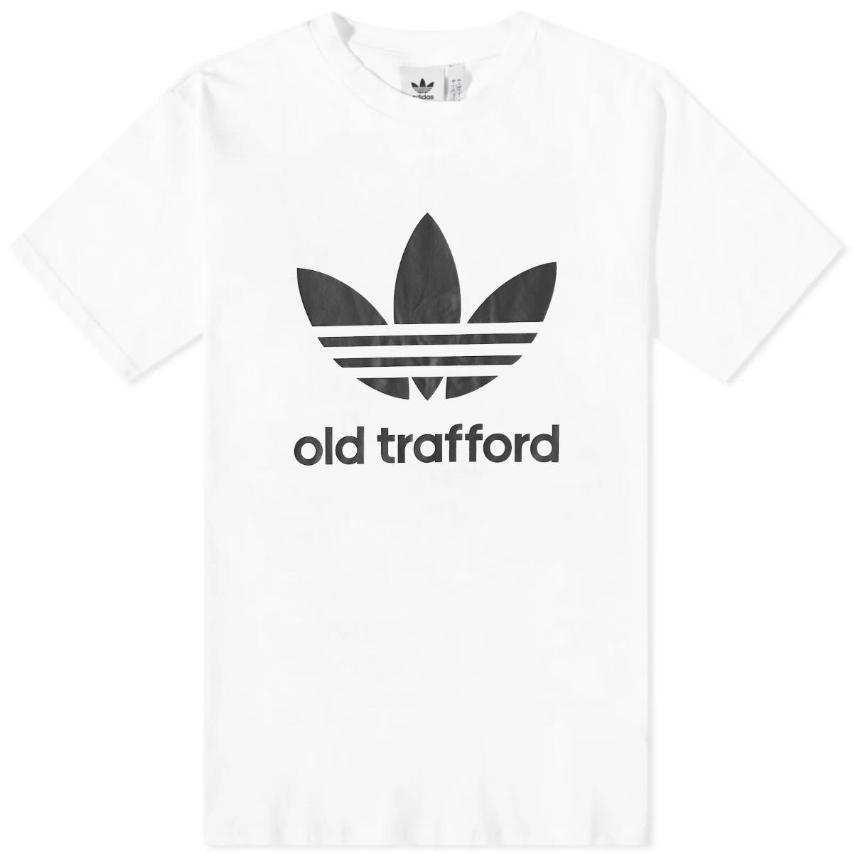 Adidas Men's MUFC Trefoil T-Shirt in White adidas