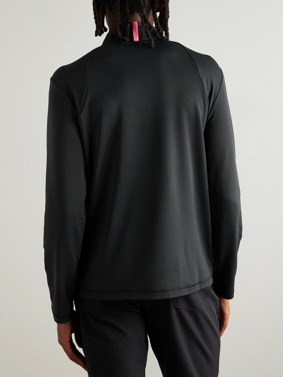 G/FORE - Brushed Tech-Jersey Half-Zip Golf Top - Black