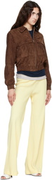 MACKAGE Brown Senka-SU Patch Pocket Suede Jacket
