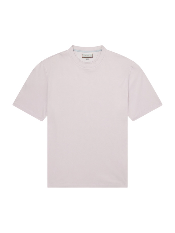 Photo: Canali - Cotton T-Shirt - Purple
