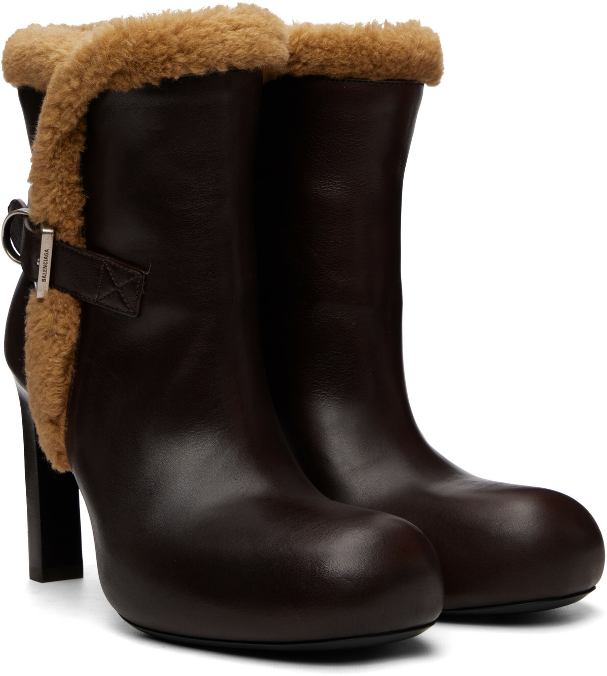 Balenciaga Brown Fargo Boots