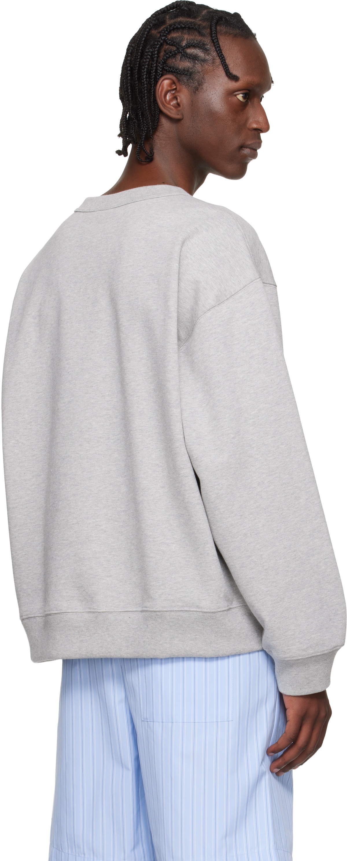 Dries Van Noten Gray Oversized Sweatshirt