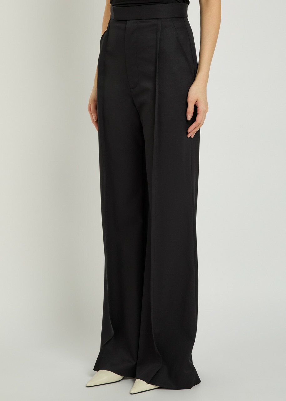 Vivienne Westwood Wide-leg Wool Trousers Black