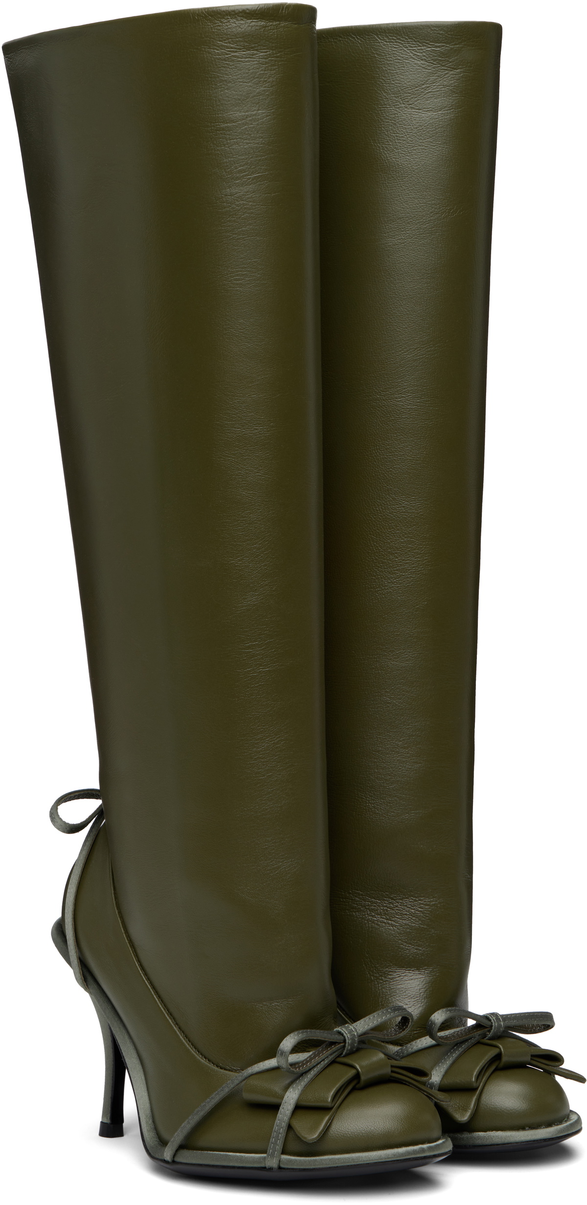 ALL-IN Khaki Double Tall Boots