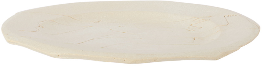 Yellow Nose Studio SSENSE Exclusive White Bent Over Dessert Plate