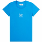 7 Days Active Womans T-Shirt in Indigo Blue