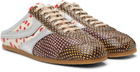 Dries Van Noten Brown & Silver Leather Mule Sneakers