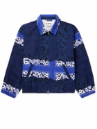 NOMA t.d. - Hand-Dyed Denim Blouson Jacket - Blue