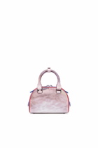 Diesel 1DR Dome-Mini bowling bag with animal print - Crossbody Bags Womens in Multicolor