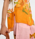 Alémais Silas printed linen shirt