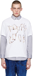 Vivienne Westwood White 'Bones 'N Chain' T-Shirt