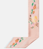 Chloé Printed silk scarf
