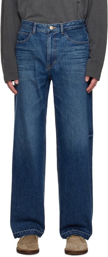 Photo: Solid Homme Blue Raw Edge Jeans
