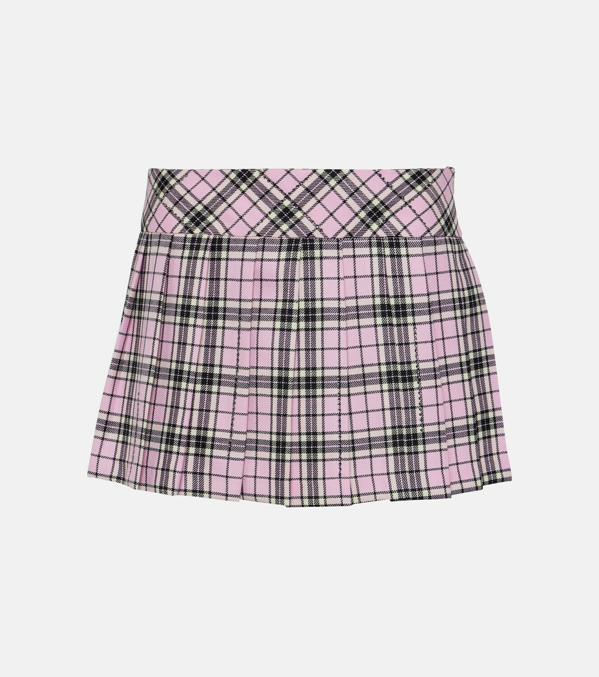 Giuseppe di Morabito Checked wool miniskirt