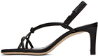 Staud Black Nicolette Heeled Sandals