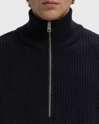 CLOSED ZIPPED JUMPER Blue Mens Pullover