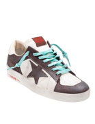 Golden Goose Sneakers Stardan In Leather Color White And Brown
