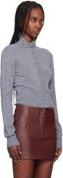 REMAIN Birger Christensen Gray Slim Fit Cardigan