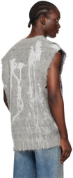 R13 Gray Oversized Vest