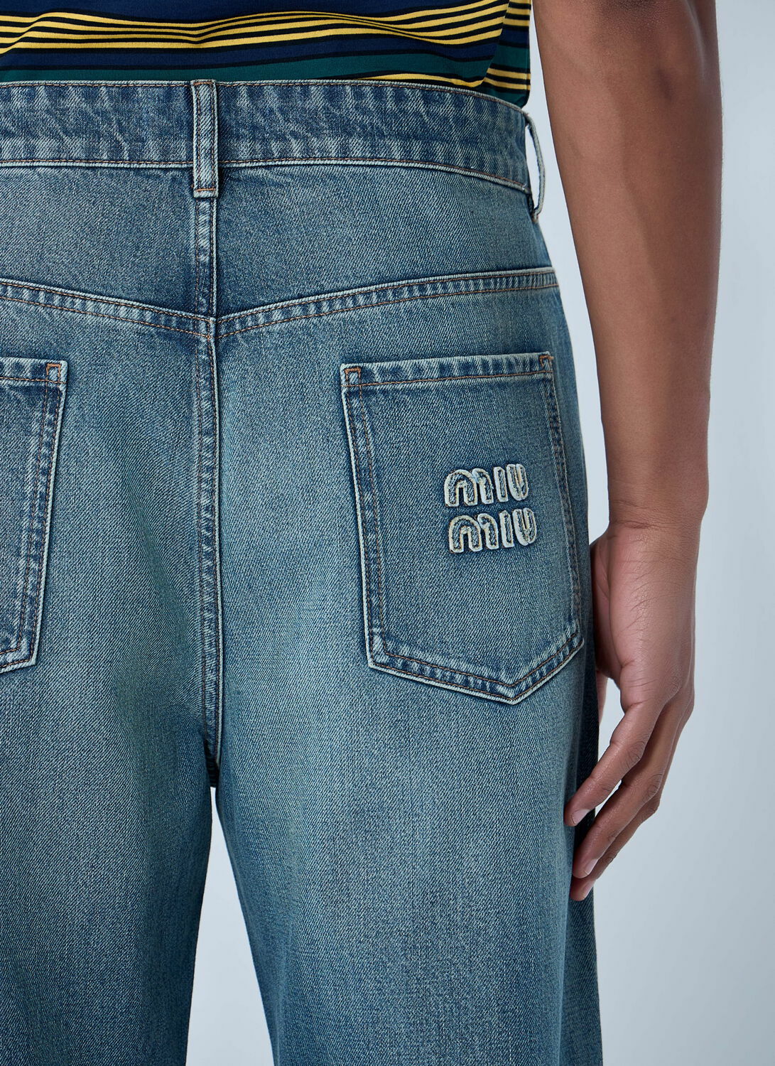 Miu Miu Wide-Leg Denim Jeans Miu Miu