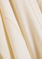 High Spot On Asymmetric Wool-jersey top Cream