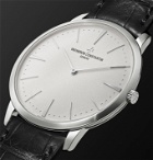 VACHERON CONSTANTIN - Patrimony Hand-Wound 40mm 18-Karat White Gold and Alligator Watch, Ref. No. 81180/000G-9117 X81G6987 - Silver
