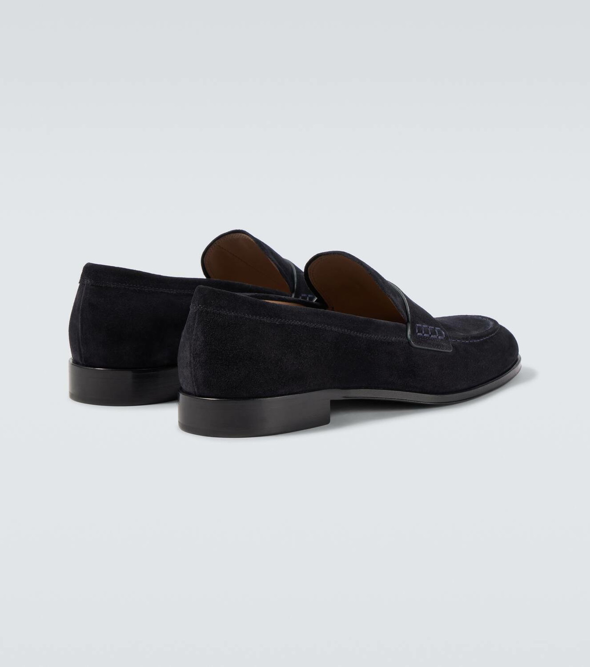 Gianvito Rossi George suede penny loafers