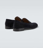 Gianvito Rossi George suede penny loafers