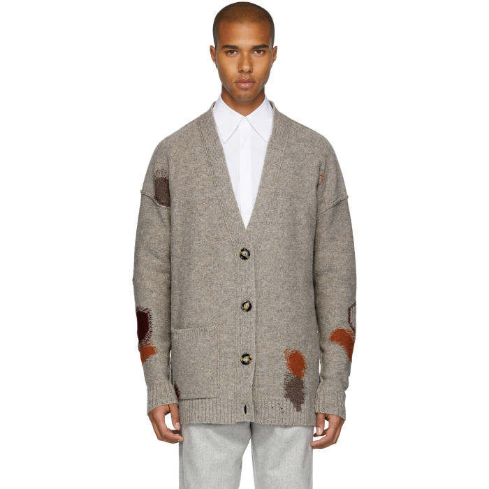 Photo: Acne Studios Beige Wool Line Cardigan