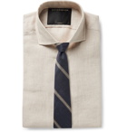 Favourbrook - Slim-Fit Cutaway-Collar Slub Linen Shirt - Neutrals